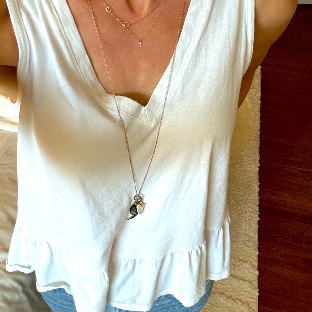 NWT LOFT long charm necklace